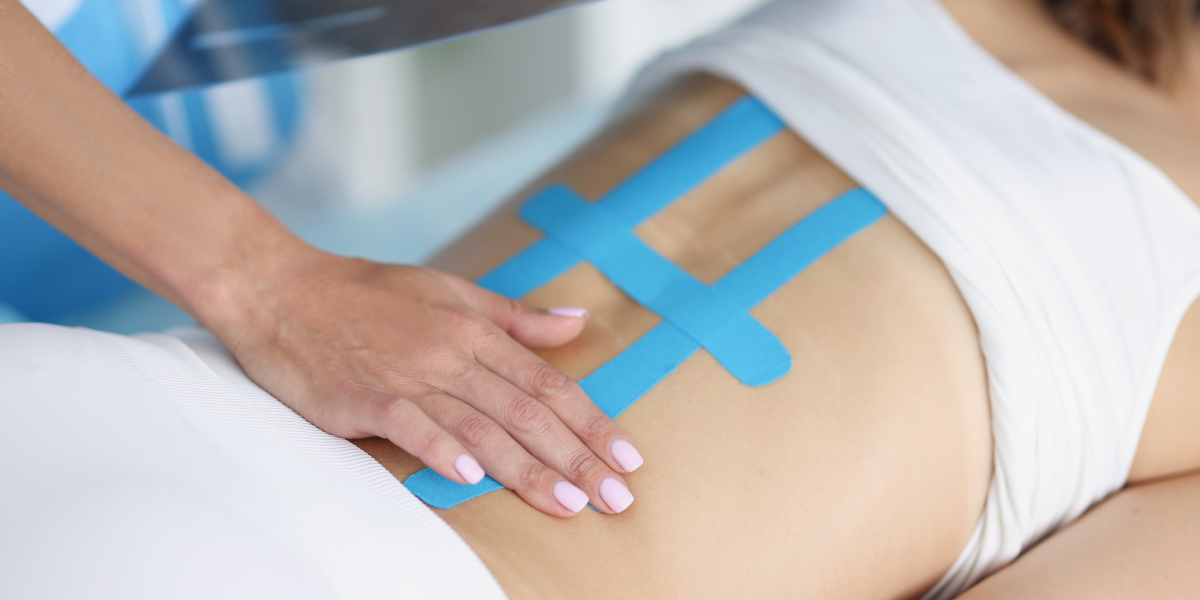 Zabieg kinesiotapingu w klinice Re Vitae